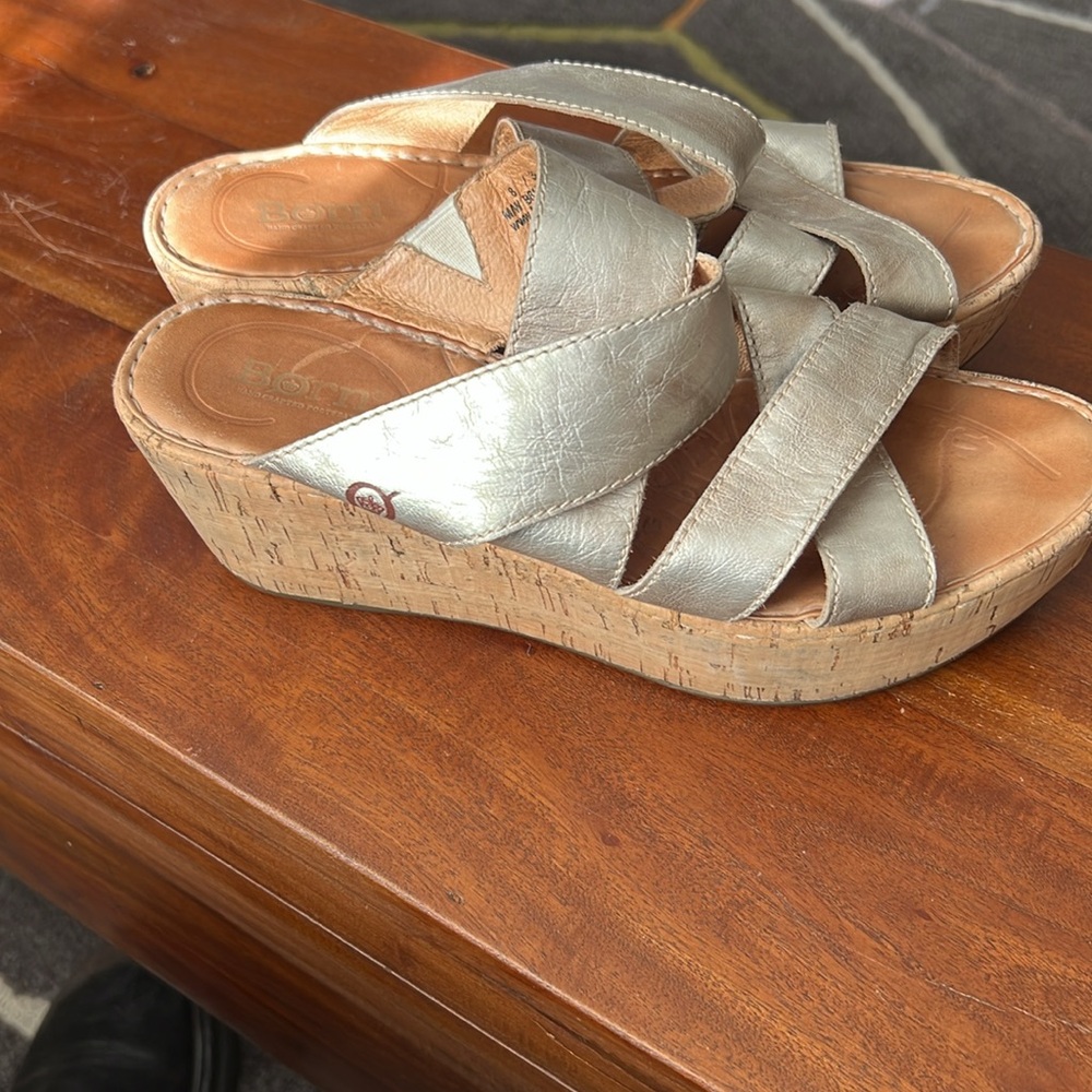 Born wedge slip on sandals. So very comfy and cute! - Picture 3 of 11